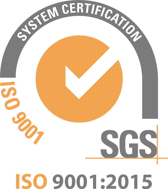 ISO 9001:2015 certified by SGS