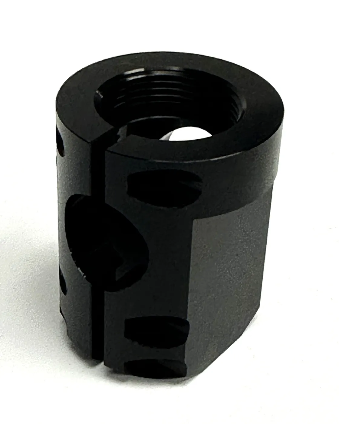 Black anodized aluminum antenna spring base